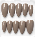 Angela handcrafted press-on nails in nat